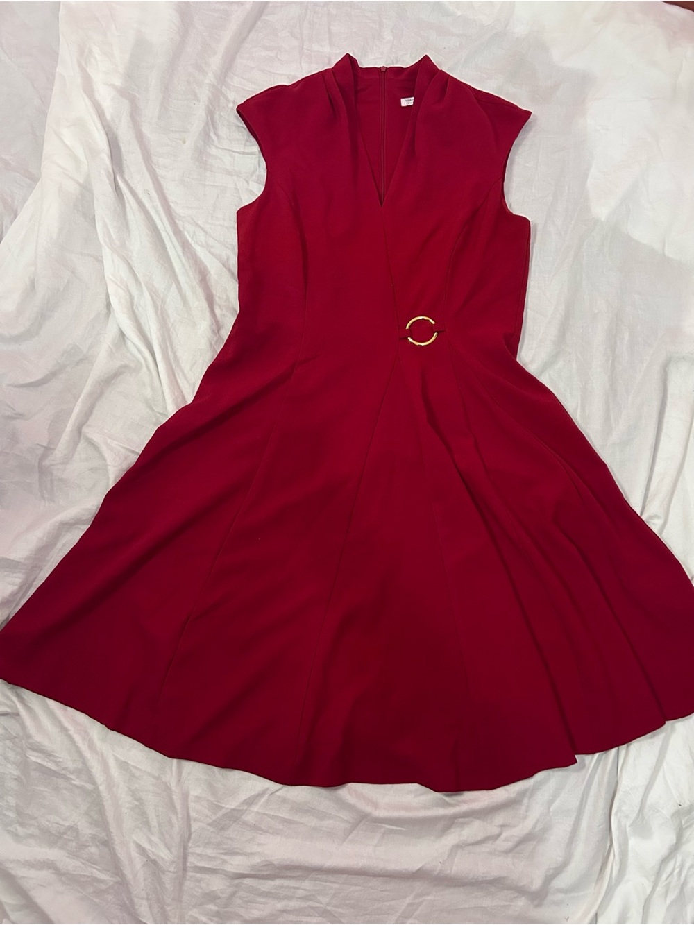 London style collection RED midi dress Size 14